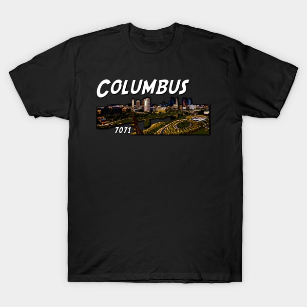 Columbus The Comic Book City T-Shirt by 7071